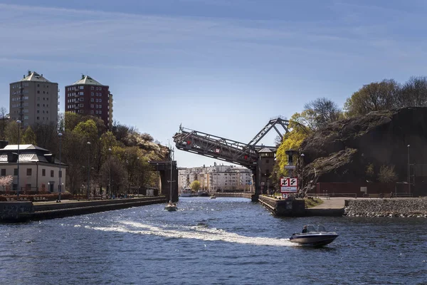 Vindbryggan över Danviks kanal — Stockfoto