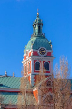 Stockholm, İsveç - Kungstragarden meydanının yakınındaki St. Jacob Kilisesi (St Jacobs kyrka)