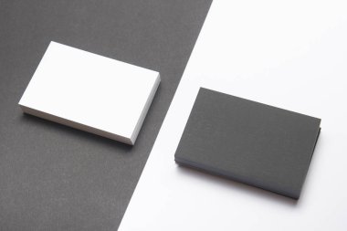 Kartvizitler boş. Renk arkaplan modeli. Düz Yat. metin için boşluk kopyala