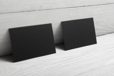 Kartvizitler boş. Renk arkaplan modeli. Düz Yat. metin için boşluk kopyala