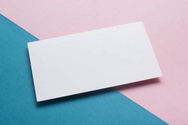 Kartvizitler boş. Renk arkaplan modeli. Düz Yat. metin için boşluk kopyala