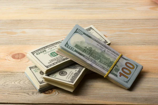 Geld achtergrond. Amerikaanse honderd dollar rekeningen. Finance concept — Stockfoto