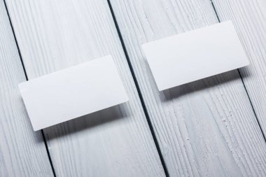 Kartvizitler boş. Renk arkaplan modeli. Düz Yat. metin için boşluk kopyala