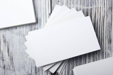 Kartvizitler boş. Renk arkaplan modeli. Düz Yat. metin için boşluk kopyala