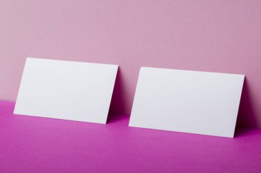 Kartvizitler boş. Renk arkaplan modeli. Düz Yat. metin için boşluk kopyala