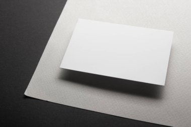 Kartvizitler boş. Renk arkaplan modeli. Düz Yat. metin için boşluk kopyala.