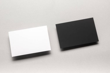 Kartvizitler boş. Renk arkaplan modeli. Düz Yat. metin için boşluk kopyala