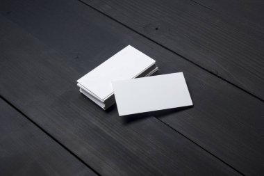 Kartvizitler boş. Renk arkaplan modeli. Düz Yat. metin için boşluk kopyala