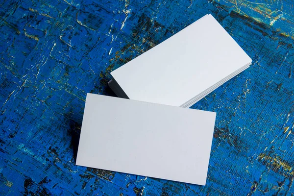 Kartvizitler boş. Renk arkaplan modeli. Düz Yat. metin için boşluk kopyala