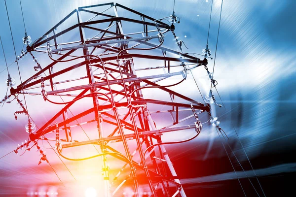 Pylon Konzept Von Elektrizität Und Energie — Stockfoto
