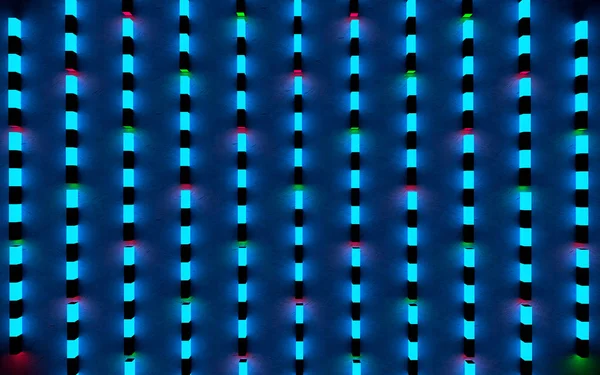 그리드 디스플레이 추상적인 Led와 빛나는 Lights — 스톡 사진