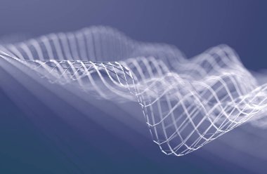 Bağlantılı noktalar ve çizgiler soyut. Bilim ve teknoloji koyu arka plan kadar kapatın. Bulut bilgi işlem ve teknik design.3d işleme