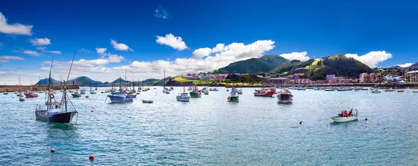 Paisaje Del Paisaje Del Puerto Pesquero Paisaje Urbano Barcos Mar — Foto de Stock