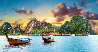Manzara Phuket manzara. Deniz manzarası ve paradisiacal plaj