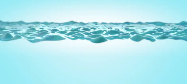 Zbliżenie obrazu przezroczystej i niebieskiej wody — Zdjęcie stockowe