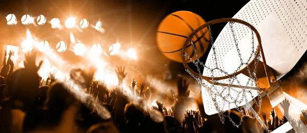 Sport och underhållning. Basket och lag sporter. — Stockfoto