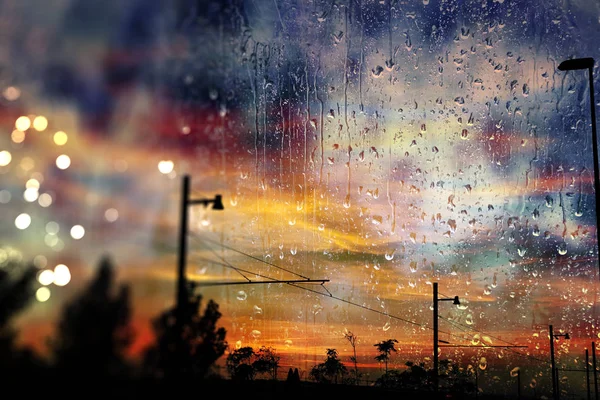 Tormenta y cielo nublado — Foto de Stock