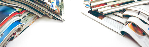  Fashion articles and catalog design over white background