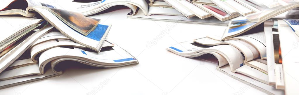  Fashion articles and catalog design over white background