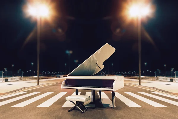 Piano och sång koncept. — Stockfoto