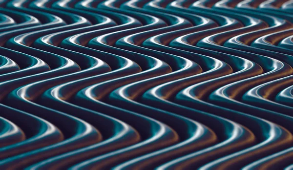 Abstrakte Welle und wellige Oberfläche Hintergrund. 3D-Illustration — Stockfoto