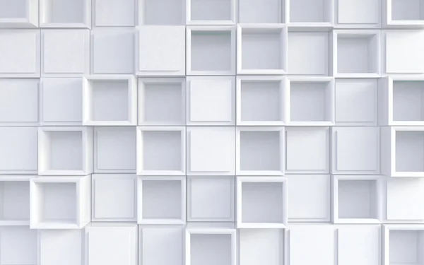 White cubes background — Stock Photo, Image