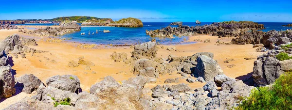 Malerische Küsten Und Küstenstädte Norden Spaniens Strand Noja Kantabrien Spanien — Stockfoto