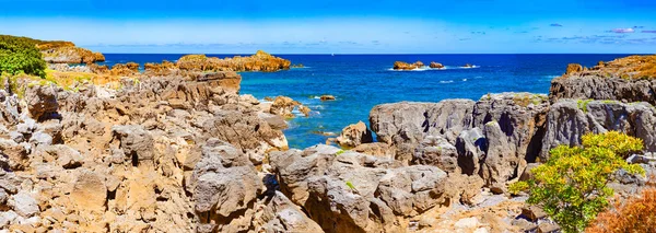 Litoral Panorâmico Cidades Costeiras Norte Espanha Praia Noja Cantábria Espanha — Fotografia de Stock