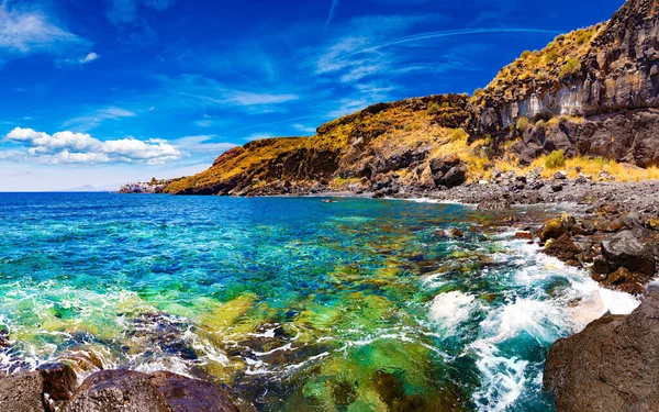 Příroda Malebný Přímořský Mys Kanárských Ostrovech Cestovní Dobrodružství Krajina Tenerife — Stock fotografie