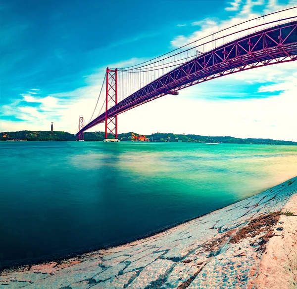 Arquitectura Lugar Interés Portugués Lugares Interés Lisboa Portugal Puente Del —  Fotos de Stock