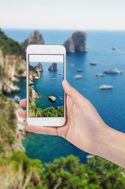 Capri Adası İtalya için fotoğraf çekici