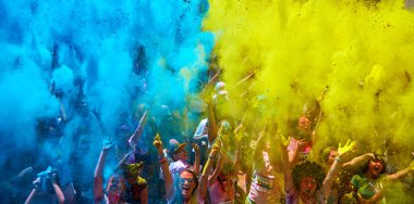 Ukrayna, Kiev, 10 Haziran 2018 Kyiv Renk Koşusu 'nun beşinci yıldönümüydü..