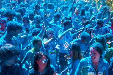 Ukrayna, Kiev, 10 Haziran 2018 Kyiv Renk Koşusu 'nun beşinci yıldönümüydü..