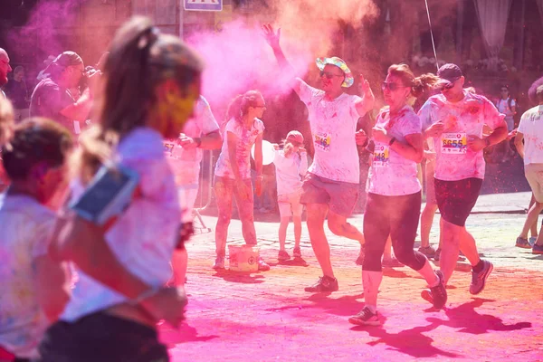 Ukraine Kiev June 2018 Fifth Anniversary Kyiv Color Run Which — Stock Photo, Image