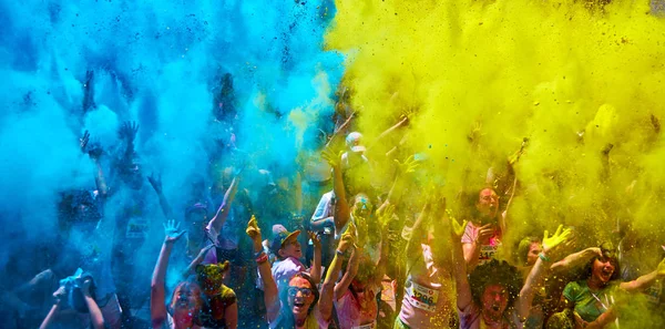 Ukrayna, Kiev, 10 Haziran 2018 Kyiv Renk Koşusu 'nun beşinci yıldönümüydü..