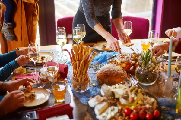 Brunch de queso, queso azul, delicias — Foto de Stock