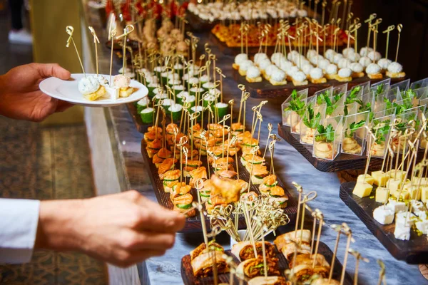 Sehr Leckere Snacks Essen Und Leckereien Urlaub — Stockfoto