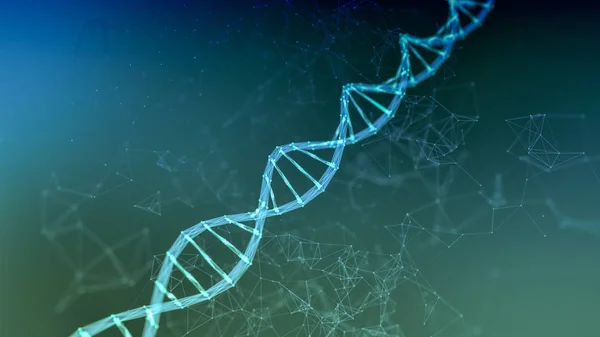 DNA-dubbelspiral — Stockfoto