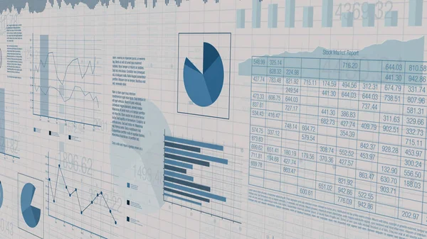 Finanzcharts, Aktienmarkt — Stockfoto