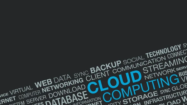 Concetto di cloud computing — Foto Stock