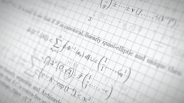 Artigo de pesquisa matemática — Fotografia de Stock