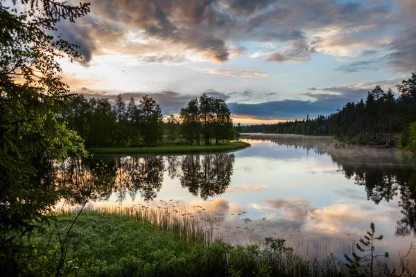 Natuur Van Rusland Republiek Karelië Eilanden Aan Horizon Wilde Natuur — Stockfoto