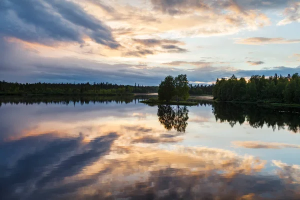 Natureza Rússia República Carélia Ilhas Horizonte Natureza Selvagem Calma Lago — Fotografia de Stock