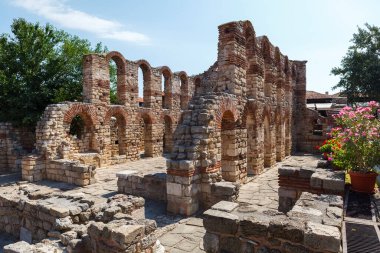 Eski Nessebar Bulgaristan 'daki Aziz Sophia Kilisesi