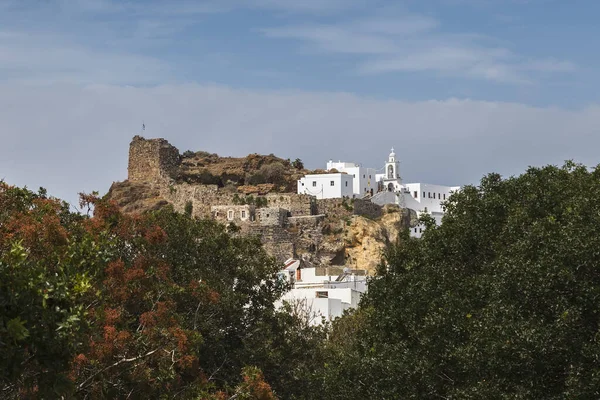 Yunanistan Nissyros Adasındaki Mandraki Kasabasının Manzarası — Stok fotoğraf