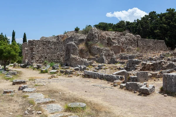 Kos Adası Ndaki Harabeler Yunanca Tıp Tanrısı Asclepius Adanmış Antik — Stok fotoğraf