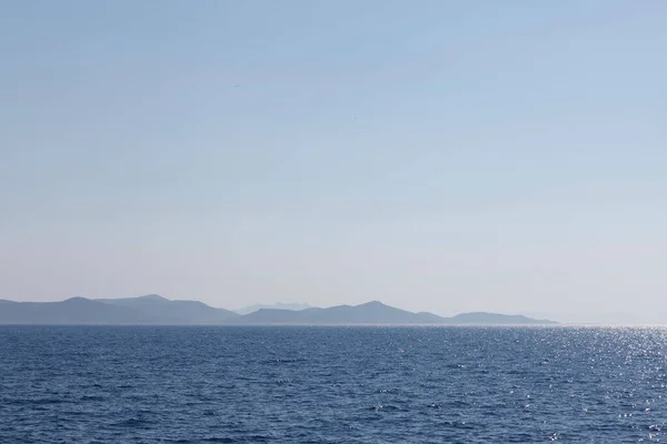 Letecký Výhled Egejské Moře Poblíž Ostrova Kalimnos Řecko — Stock fotografie