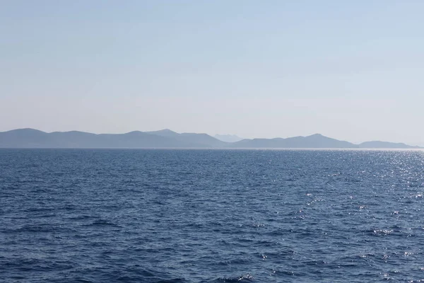 Vista Aérea Sobre Mar Egeu Perto Ilha Kalimnos Grécia — Fotografia de Stock