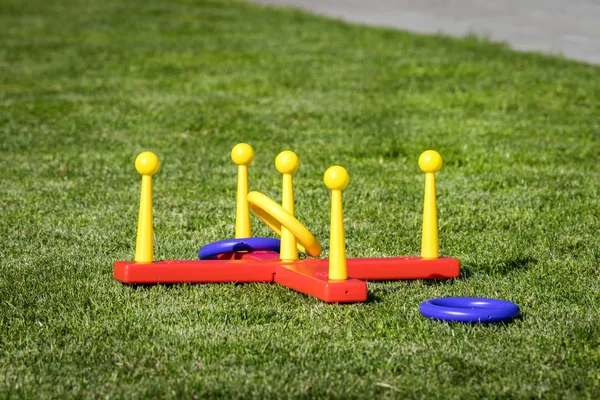 Outdoor ring game often used as an activity in the backyard in the summer