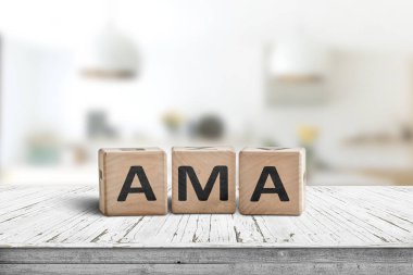 AMA ask me anything message clipart